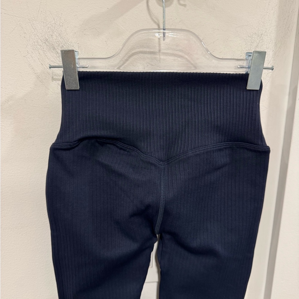 Aim’n Navy Ribbed Flared Leggings - Picture 6 of 6